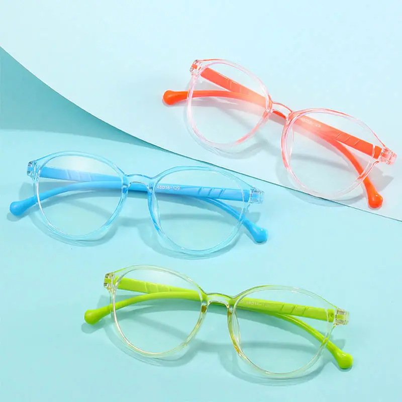 Chicas jóvenes lentes ópticas frame con cinta flexible para una pieza no niños talla 45 