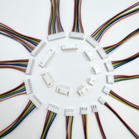 Konektor JST XH2.54 Berkualitas Tinggi Pitch 2.54mm 2/3/4/5/6/7/8 Pin Soket Steker Jantan Betina dengan Kabel Harness Terminal UL1007 15cm