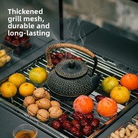 Barbecue au charbon de bois IGT pour camping en plein air, module accessoire de 15 unités, taille étendue, équipement de cuisson pliable