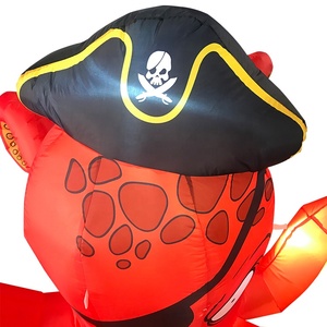 Halloween festival decorazione per eventi gonfiabili logo stampato gonfiabile polpo testa pirata palloncino per feste giocattolo - Product Image 6