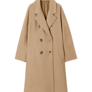 Abrigo de Cachemira Mongol de Invierno para Mujer, Abrigo Largo de Lana de Alpaca, Abrigo de Cachemira 100% Lana Hecho a Mano para Mujer - Product Image 1