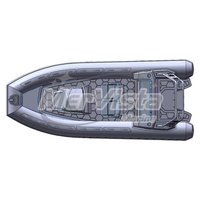 Mer Vista Certificat CE Bateau à côtes rigides 580 Console centrale Bateau de pêche en aluminium 20 pieds