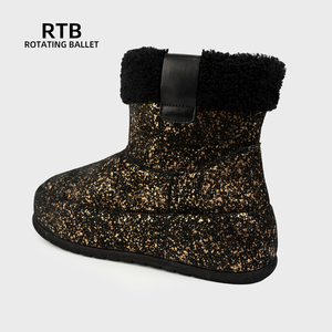 Semelles antidérapantes <span class=keywords><strong>en</strong></span> <span class=keywords><strong>caoutchouc</strong></span> Doublure intérieure <span class=keywords><strong>en</strong></span> laine point doré Bottes de neige chaudes Hiver Bottes d'extérieur résistantes au froid et imperméables Uggs - Product Image 3