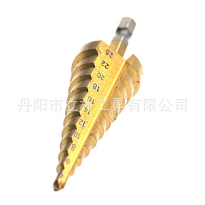 <b>Step</b> <b>Drill</b> 4-25mm Hex Shank Straight Flute Titanium Plated Metal Drilling Tool 84mm Length 6.3mm Shank - Product Image 5