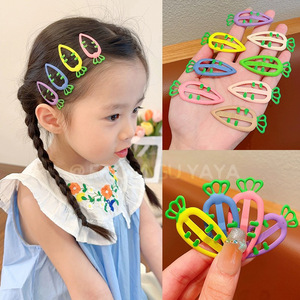 Jolies pinces à cheveux en forme de carotte pour petites filles, 10 cm, accessoires pour cheveux de Pâques, couleur bonbon, forme de fruit - Product Image 2