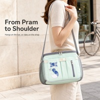 Sac à couches pour bébé personnalisé OEM ODM sous marque privée, en nylon résistant à l'eau, imprimé animal, à bandoulière, vente en gros