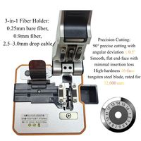 Q1S FIber Optic Cleaver Fully Automatic Rechargeable 16 Face Blade Optical Fiber Cutter FTTH Fiber Optic Equipment