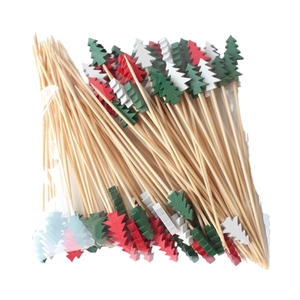 ไม้เสียบเค้ก<span class=keywords><strong>ไม้ไผ่</strong></span>แบบใช้แล้วทิ้ง เกรดอาหาร สำหรับตกแต่งงานแต่งงาน คริสต์มาส <span class=keywords><strong>ราคา</strong></span>ดี - Product Image 1
