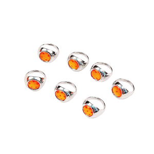 애니메이션 DBZ 오렌지 링 금속 합금 손가락 반지 - Product Image 1