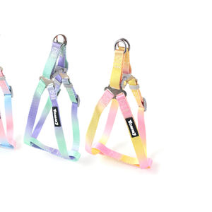 Harnais pour animaux de compagnie en nylon 2,5 pouces, dégradé arc-en-ciel, triangle, 2,5*50-70 cm - Product Image 5
