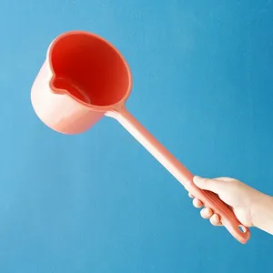 Cucharas de Agua de Plástico PP Ecológicas con Mango Largo de 46 cm, Cucharón Portátil Multiusos para Lavar, Cucharas para Baño de Bebés, Gran Capacidad - Product Image 3