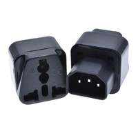 Tout nouvel adaptateur de prise IEC 320 C14 adaptateur de prise femelle Schuko avec IEC C14 à Schuko pour utilisation de téléphone portable sortie ca