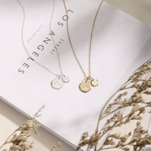 Collier pendentif en forme de pont arc-en-ciel, collier personnalisé avec lettres de chien, bijou cadeau ami, en or argent et Rose - Product Image 3