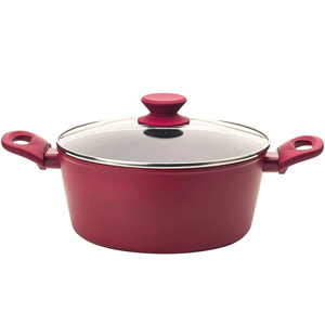 Casserole en céramique antiadhésive de haute qualité, style moderne, compatible induction, pour soupes et ragoûts, en acier forgé - Product Image 1