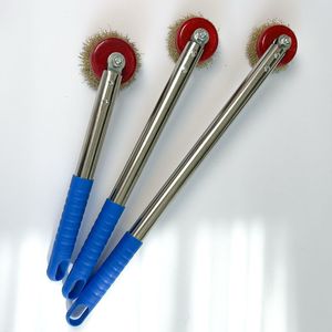 <b>Bbq</b> Grill Cleaning Brush Long Handle Steel Wire Rust Removal Tool For Outdoor Cooking - Product Image 3