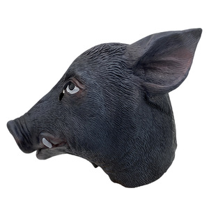 Máscara Facial Completa de Látex de Cerdo Personalizada, Divertida y Aterradora para Adultos, para Halloween y Navidad, Disfraz de Animal para Fiestas - Product Image 2