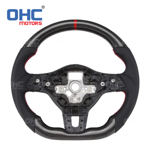 พวงมาลัย LED RPM สำหรับ VW <span class=keywords><strong>Golf</strong></span> 6 GTI MK6 VW Polo GTI <span class=keywords><strong>Scirocco</strong></span> <span class=keywords><strong>R</strong></span> Passat CC <span class=keywords><strong>R</strong></span>-Line 2010 พวงมาลัยคาร์บอน - Product Image 4