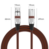 Câble XLR mâle vers femelle équilibré, son de haute qualité, cordon de microphone pour console de mixage/système de sonorisation/enregistrement en studio