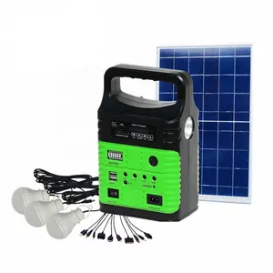 Tragbares Solargenerator-Beleuchtungs set Sonnen betriebenes Heims ystem LED-Lampe Notfalls tation Camping im Freien Energie-Backup-Versorgung