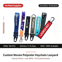 Porte-clés personnalisé avec logo de marque de moto, en polyester, transfert thermique, design coloré, en tissu, avec cordon