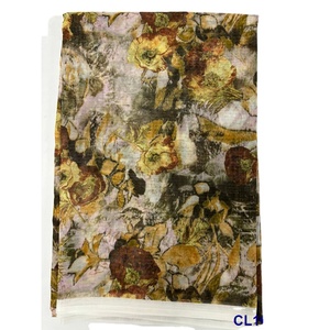 Tissu Voile Imprimé Numérique Personnalisé 50% Rayonne 50% Viscose 100% Rayonne pour Robes Jupes Style Uni pour Filles - Product Image 1
