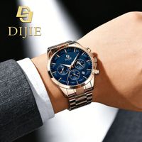 Montre pour homme de marque, bracelet en acier inoxydable, alliage, 20 mm, cadran à aiguilles lumineuses, 41 mm, montre à quartz haut de gamme, mode décontractée