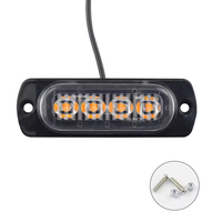 MCY ML-D06-12 Feux stroboscopiques LED de signalisation à luminosité élevée Nouveaux feux de jante 12V-24V SAE Étanche IP67 3W Cree 18 Motifs