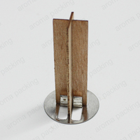 Mèches en bois en forme de croix personnalisées pour Air frais pour pot de bougie en verre, vente en gros