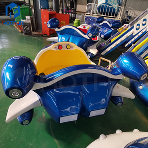 Delicado Venta caliente de alta calidad interior exterior de fibra de vidrio de acero parque temático de atracciones paseo Avión de autocontrol para la venta - Product Image 5