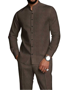 Người Đàn Ông Của Mùa Thu Giản Dị Động Vật Dệt Kim Phong Cách Đường Phố T-Shirt Quần Set Dài Tay Áo In Kỹ Thuật Số Ngoài Trời Thể Thao Cổ Điển 2 Mảnh - Product Image 1