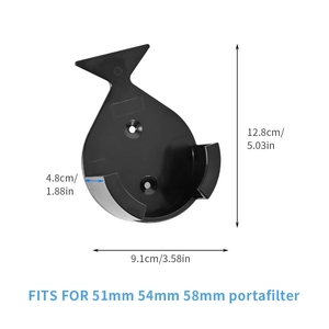 Portafiltro per caffè supporto per montaggio a parete ABS durevole macchina per caffè Espresso portafiltro supporto da parete per 58mm 51mm Tamper per caffè - Product Image 2