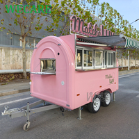 Wecare Mini Street Remorque Food Truck pour Glaces, Café et Snacks sur Roues