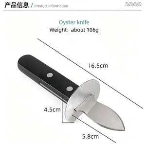 <span class=keywords><strong>Set</strong></span> di Coltelli per Ostriche in Acciaio Inossidabile, Strumento per Aprire Conchiglie e Rimuovere le Vene dei Gamberetti, Attrezzo per Sgusciare Capesante/Ostriche - Product Image 6
