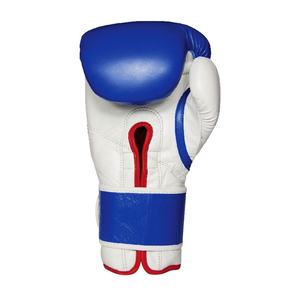 Guantes de boxeo profesionales de cuero de vaca superventas 2024, guantes de Kickboxing de entrenamiento pesado con función elástica - Product Image 3