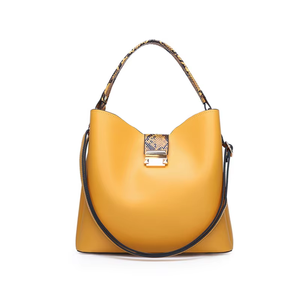 THK Vegan Snake Leather Bucket Bag Set de bolso de mano para mujer con bolsa - Product Image 2