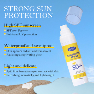 Custom Sunscreen SPF50 Sun Protection Sun Block Korean Skin Care Cosmetic Products Factory 100ml Private Label OEM IREV <strong>Suncream</strong> - Product Image 3