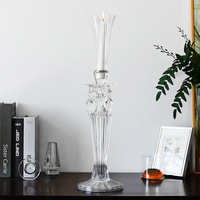 Candélabre moderne en métal à 5 bras, pendentifs suspendus, centre de table de luxe pour mariage, porte-bougie, décoration pour banquets et événements