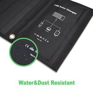 Panel Solar Plegable de 14W a Precio Económico, Cargador Solar Portátil LSFC-14, Cargador de Batería para Acampar y Hacer <span class=keywords><strong>Senderismo</strong></span> al Aire Libre - Product Image 4