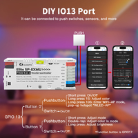 2026 Gledopto Elite ESP32 PWM 5 in 1 Pengontrol WLED Mendukung Lima Mode Strip Lampu PWM Tegangan Input DC 5-48V(15A)