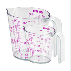 Unbreakable 8 oz 17 oz <strong>Measuring</strong> <strong>Jugs</strong> <strong>Plastic</strong> <strong>Measuring</strong> Cup Perfect for Oil Vinegar Flour with Handle - Product Image 1