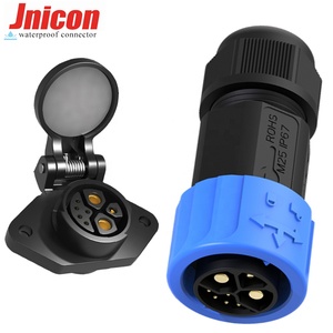 Jnicon M23 impermeable IP67 conector de alimentación hembra macho conector de batería <span class=keywords><strong>Xlr</strong></span> a enchufe 2 + 1 + 5 Pin controlador conector <span class=keywords><strong>Cable</strong></span> Ebike - Product Image 1