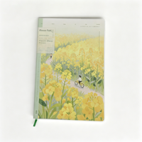 Carnet de notes A5, mignon, kawaii, floral, logo personnalisé, journal de voyage uni, impression de carnets et de journaux personnalisés