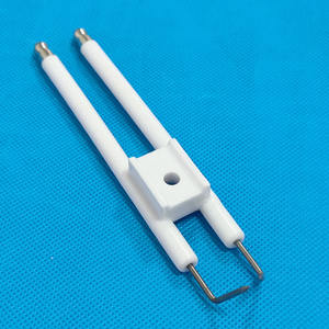 Aiguille d'allumage en céramique Double broche chaudière allumeur électrode brûlant Machine mazout cuisinière à gaz électrode d'étincelle - Product Image 2