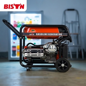 Generador Portátil de Gasolina BISON (CHINA) 5KW BS6500 con Certificación CE/Euro V, 110V/220V <span class=keywords><strong>50</strong></span>/60Hz, Tanque de Combustible de 15L, para Uso Residencial y en Exteriores - Product Image 1