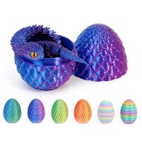 Juguetes para niños Decoración interior Gema Huevo de dragón Juguetes 3D Impreso Huevos de dragón de Pascua
