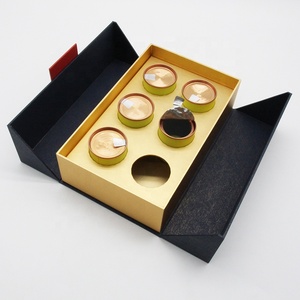 Biodegradable Paper Packaging Tea Box Custom Logo Blank Kraft Cardboard Paper Boxes Blue
