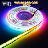 Bande LED COB LRGB Intelligente Flexible à Pixels Adressables WS2811 Haute Densité pour Éclairage d'Ambiance TV et Décoration - Offre Spéciale