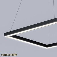 Prix usine Moderne Intérieur Hôtel Décoratif Lumière Linéaire Led Ligne Conception Led 40 Watt 1200mm Pendentif Lumière Linéaire