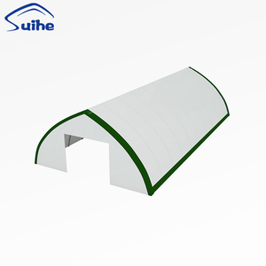 Abri de stockage résistant aux charges de neige, structure en acier galvanisé, tissu PVC, couverture pour équipement industriel - Product Image 1