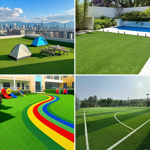 Cỏ nhân tạo thảm thể thao sàn ngoài trời cho bóng đá vườn Golf tổng hợp <span class=keywords><strong>Turf</strong></span> 40 mét bất màu xanh lá cây nhân tạo <span class=keywords><strong>Turf</strong></span> Vàng - Product Image 6